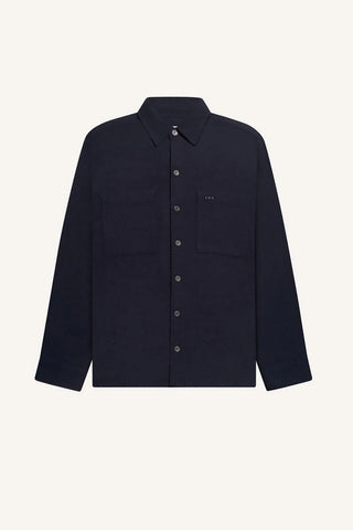 LATER... - Surchemise Casual Flanelle - Marine