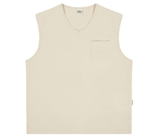 Kappy - Woven Cotton Vest - Cream