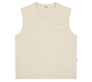 Kappy - Woven Cotton Vest - Cream