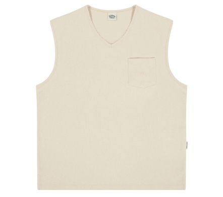 Kappy - Woven Cotton Vest - Cream